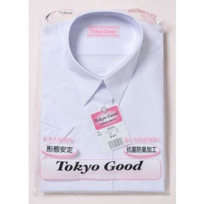 画像1: TOKYOGOOD女子半袖スクールワイシャツ（B体）白